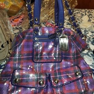 Coach sequin poppy purse